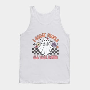 I Ghost People All Year Round Ghost Spooky Season Halloween Tank Top